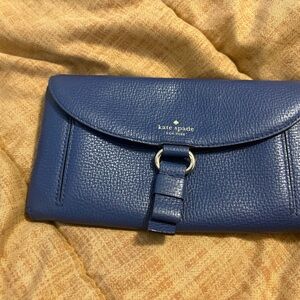 Kate Spade Royal Blue Leather Wallet